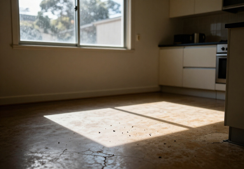 Cockroaches in a Liverpool kitchen cabinet